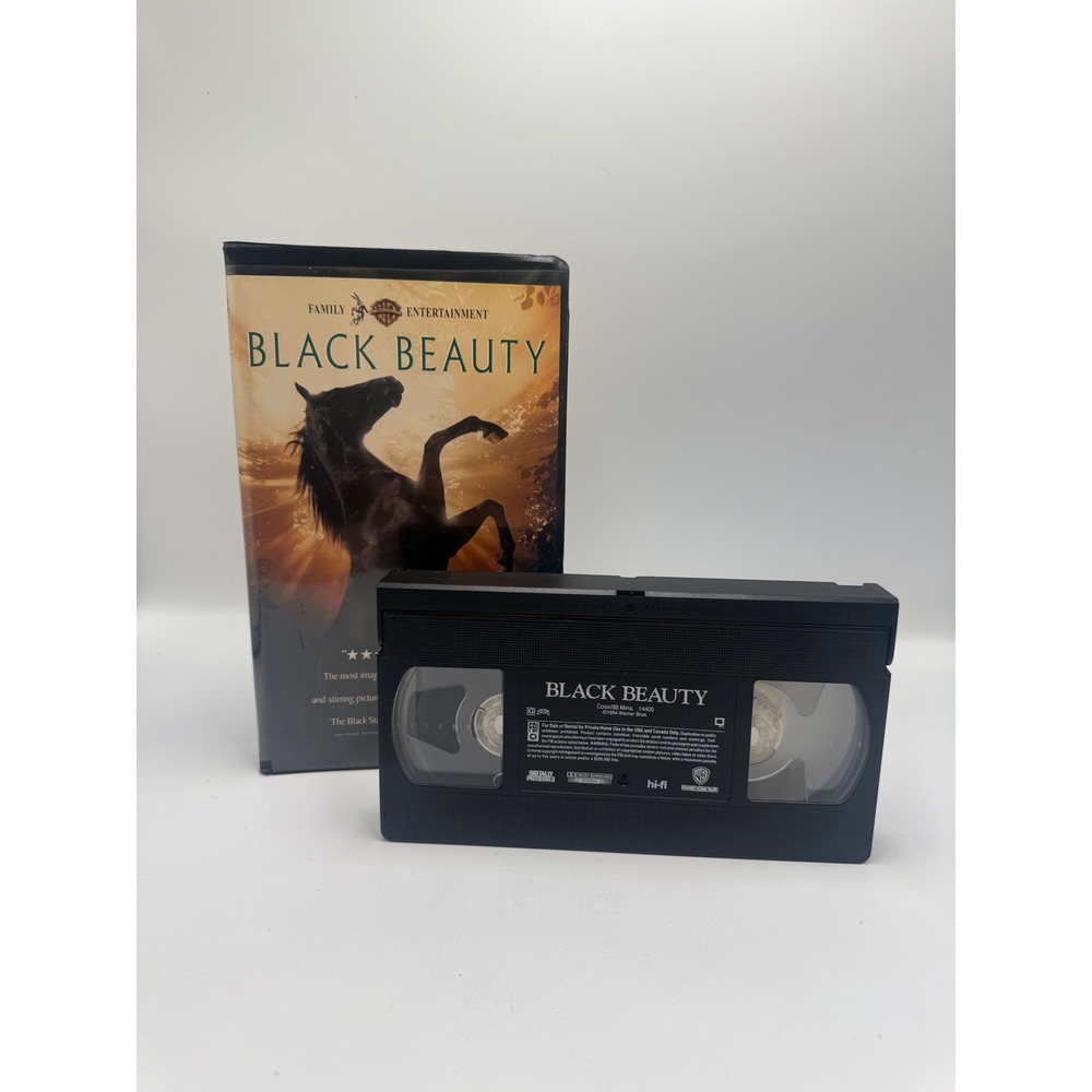 Black Beauty VHS 1994 Warner Bros Family Entertainment Sean Bean Clamshell Case